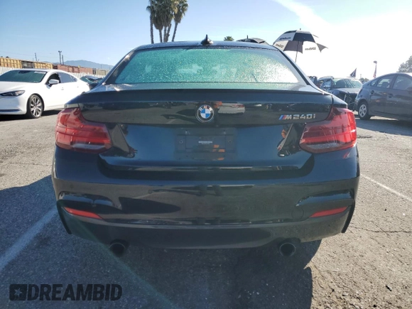 2020 BMW 2 Series M240i with VIN WBA2J5C00L7F39468, listed as a Copart auction lot 44051274 with 35,220 mi miles. Bid and sale history available at carsss.com. Image 6.