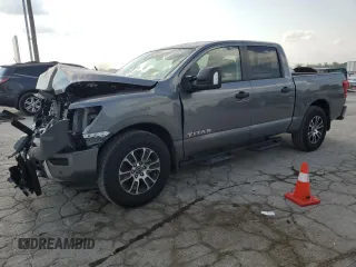 2024 Nissan Titan SV with VIN 1N6AA1EF5RN116182, listed as a Copart auction lot 59593725 with 14,201 mi miles and Salvage title. Bid and sale history available at DreamBid. Image 1.