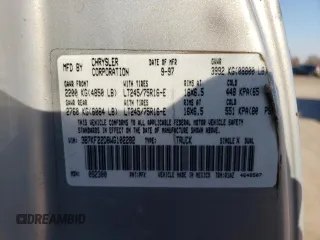 1998 Dodge Ram 2500 with VIN 3B7KF22D8WG102282, listed as a Copart auction lot 42704465 with 266,345 mi miles and Salvage Title. Bid and sale history available at carsss.com. Image 13.