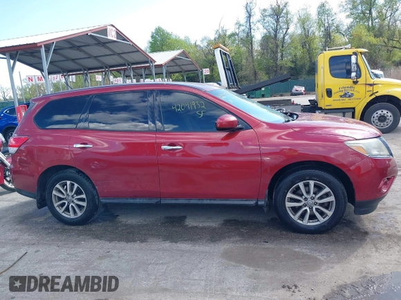 2014 Nissan Pathfinder S with VIN 5N1AR2MM2EC719481, listed as a IAAI auction lot 42041932 with 113,794 mi miles and . Bid and sale history available at DreamBid. Image 13.
