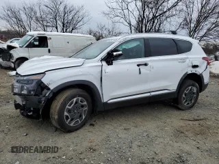 2023 Hyundai Santa Fe Hybrid Blue with VIN 5NMS2DA12PH016275, listed as a Copart auction lot 41542165 with 35,827 mi miles and Salvage Title. Bid and sale history available at carsss.com. Image 1.