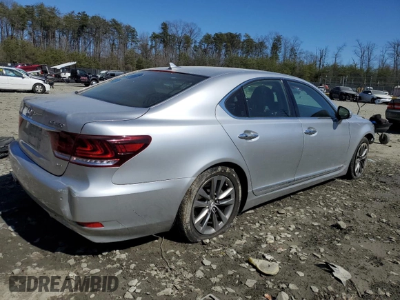 2013 Lexus LS 460 with VIN JTHCL5EF1D5017377, listed as a Copart auction lot 48390465 with 136,366 mi miles and Salvage title. Bid and sale history available at DreamBid. Image 3.
