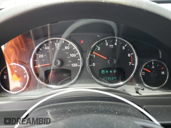 2011 Jeep Liberty Limited 70th Anniversary with VIN 1J4PN5GK6BW516412, listed as a Copart auction lot 49808644 with 173,689 mi miles and Salvage Title. Bid and sale history available at DreamBid. Image 9.
