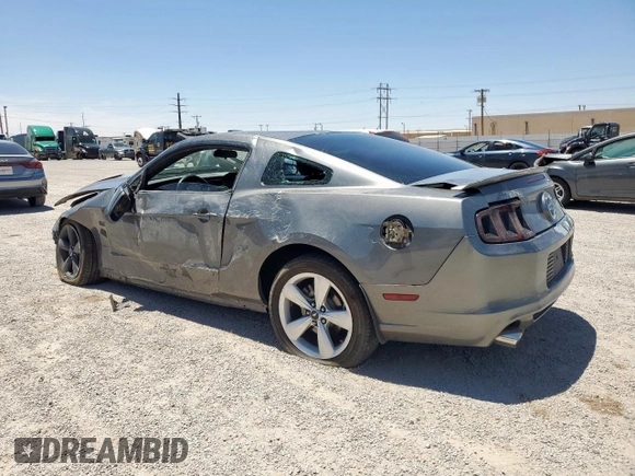 2013 Ford Mustang GT with VIN 1ZVBP8CF0D5266823, listed as a Copart auction lot 56985855 with 80,552 mi miles and Salvage title. Bid and sale history available at DreamBid. Image 2.