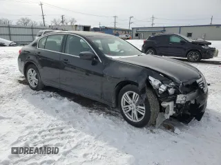 2011 Infiniti G25 Sedan x with VIN JN1DV6AR8BM451632, listed as a Copart auction lot 45231765 with 122,942 mi miles and Salvage Title. Bid and sale history available at carsss.com. Image 4.
