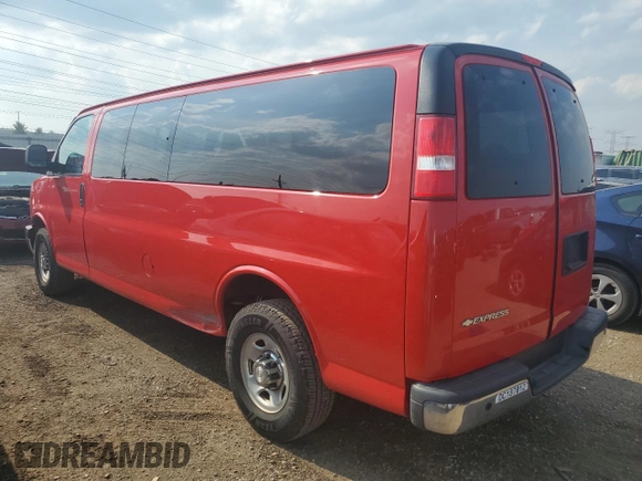 2018 Chevrolet Express Passenger LT z VIN 1GAZGPFG8J1336841, wystawiony jako Copart lot #63699795 z przebiegiem 247 751 mil mil oraz Czysty tytuł • Clean title. Historia ofert i sprzedaży dostępna na DreamBid. Obrazek 2.