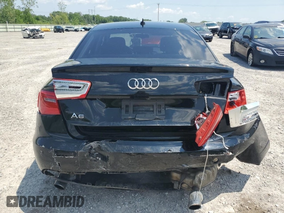 2013 Audi A6 Premium Plus with VIN WAUGGAFC4DN096402, listed as a Copart auction lot 63414095 with 141,483 mi miles and Salvage title. Bid and sale history available at DreamBid. Image 6.