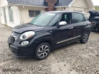 2014 FIAT 500L Lounge with VIN ZFBCFACH0EZ013324, listed as a Copart auction lot 75293764 with 73,597 mi miles and Salvage Title. Bid and sale history available at carsss.com. Image 1.