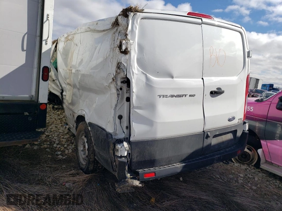2023 Ford Transit Cargo with VIN 1FTYE1Y80PKA95744, listed as a Copart auction lot 46119335 with Not Provided miles and Salvage Title. Bid and sale history available at carsss.com. Image 2.