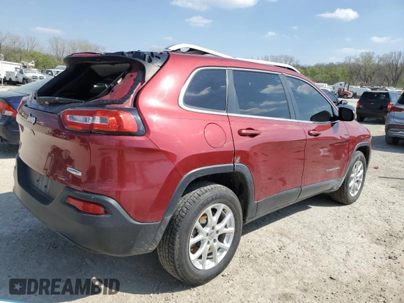 2014 Jeep Cherokee Altitude with VIN 1C4PJMCB0EW230724, listed as a Copart auction lot 49576945 with 133,392 mi miles and Salvage Title. Bid and sale history available at carsss.com. Image 3.