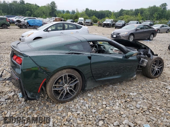 2014 Chevrolet Corvette 2LT with VIN 1G1YC2D7XE5127466, listed as a Copart auction lot 61139044 with 14,515 mi miles and Salvage Title. Bid and sale history available at carsss.com. Image 3.