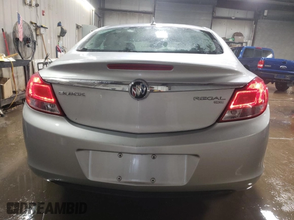 2011 Buick Regal CXL RL1 with VIN 2G4GN5EC0B9212496, listed as a Copart auction lot 89099435 with 61,905 mi miles and Salvage Title. Bid and sale history available at DreamBid. Image 6.