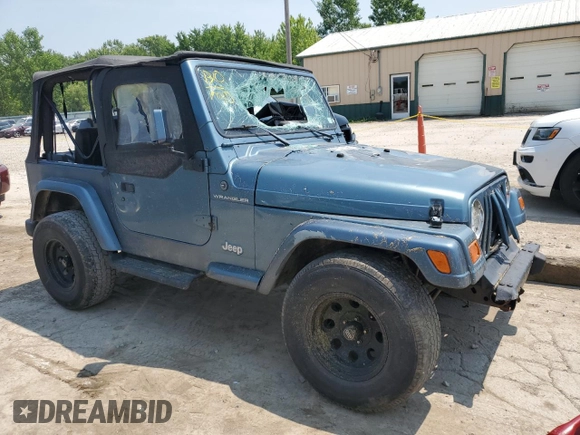 1999 Jeep Wrangler SE with VIN 1J4FY29P0XP422425, listed as a Copart auction lot 60513335 with Not provided miles and Clean title. Bid and sale history available at DreamBid. Image 4.