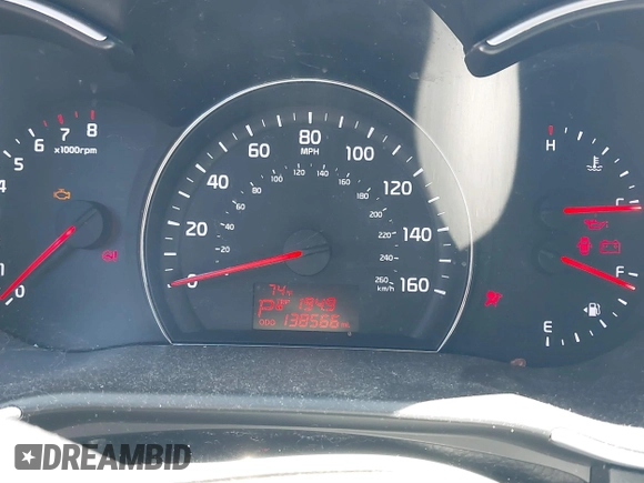 2014 Kia Sorento LX with VIN 5XYKT3A66EG489204, listed as a IAAI auction lot 41871926 with 138,566 mi miles. Bid and sale history available at carsss.com. Image 16.