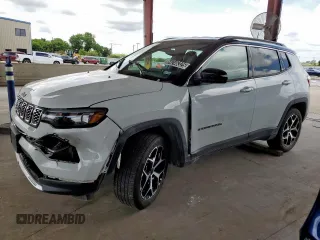 2025 Jeep Compass Limited with VIN 3C4NJDCN7ST509932, listed as a Copart auction lot 64246325 with 19,598 mi miles and Clean title. Bid and sale history available at DreamBid. Image 1.