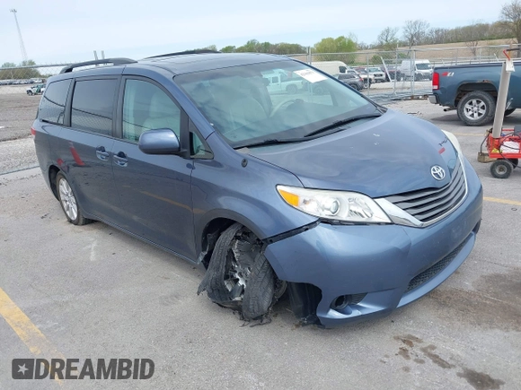 2014 Toyota Sienna Limited with VIN 5TDDK3DC5ES077601, listed as a IAAI auction lot 42163071 with 168,000 mi miles and . Bid and sale history available at DreamBid. Image 1.