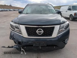 2015 Nissan Pathfinder SV with VIN 5N1AR2MM8FC713945, listed as a Copart auction lot 53490855 with 99,809 mi miles and Salvage Title. Bid and sale history available at carsss.com. Image 5.
