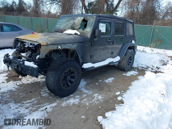 2017 Jeep Wrangler Unlimited Sport with VIN 1C4BJWDG7HL645433, listed as a IAAI auction lot 41240538 with 132,100 mi miles. Bid and sale history available at carsss.com. Image 2.