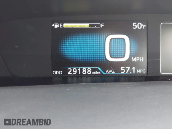 2018 Toyota Prius Two with VIN JTDKBRFU6J3059961, listed as a IAAI auction lot 41560764 with 29,188 mi miles. Bid and sale history available at carsss.com. Image 15.