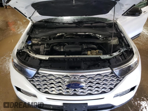 2020 Ford Explorer Platinum with VIN 1FM5K8HCXLGA04075, listed as a Copart auction lot 49108795 with 36,346 mi miles and Salvage Title. Bid and sale history available at carsss.com. Image 11.