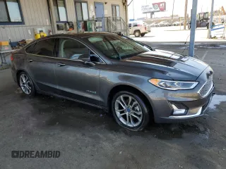 2019 Ford Fusion Titanium with VIN 3FA6P0RU0KR187602, listed as a Copart auction lot 52752425 with 153,716 mi miles and Salvage title. Bid and sale history available at DreamBid. Image 4.