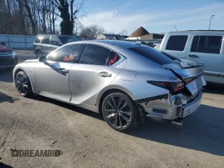 2023 Lexus IS with VIN JTHGZ1E29P5030517, listed as a Copart auction lot 45531435 with 36,301 mi miles and Salvage Title. Bid and sale history available at carsss.com. Image 2.