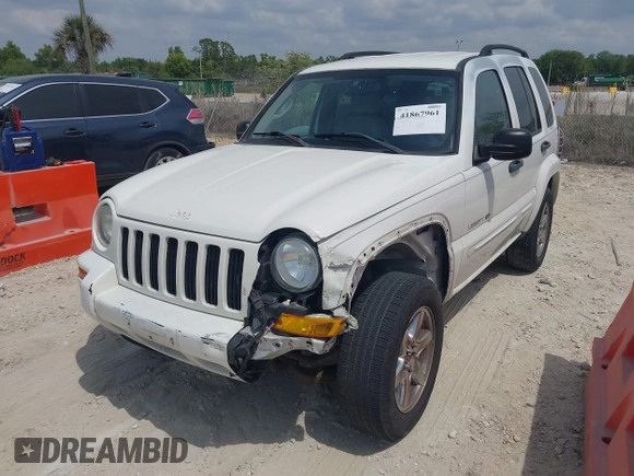2003 Jeep Liberty Limited with VIN 1J4GK58K53W584225, listed as a IAAI auction lot 41867961 with 235,632 mi miles and . Bid and sale history available at carsss.com. Image 2.