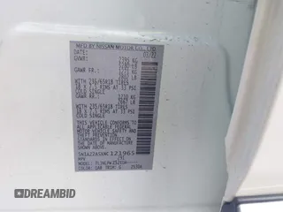 2022 Nissan Murano S z VIN 5N1AZ2ASXNC121965, wystawiony jako IAAI lot #42070134 z przebiegiem 26 019 mil mil oraz . Historia ofert i sprzedaży dostępna na DreamBid. Obrazek 9.