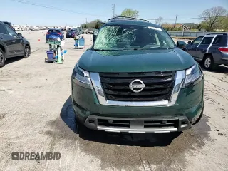 2024 Nissan Pathfinder Platinum with VIN 5N1DR3DK1RC266834, listed as a Copart auction lot 52101895 with 2,046 mi miles and Salvage title. Bid and sale history available at DreamBid. Image 15.