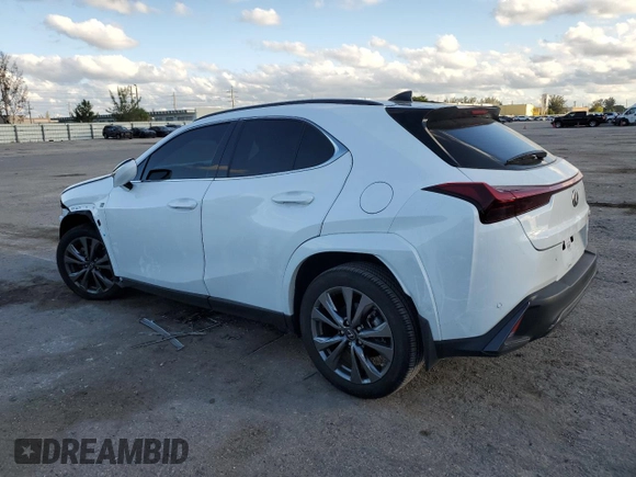 2024 Lexus UX 250h F Sport z VIN JTHB6JBH6R2186160, wystawiony jako Copart lot #80963174 z przebiegiem 8 157 mil mil oraz Szkoda całkowita • Salvage title. Historia ofert i sprzedaży dostępna na DreamBid. Obrazek 2.