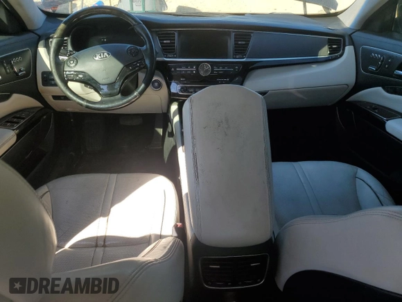 2015 Kia K900 Luxury with VIN KNALW4D46F6017582, listed as a Copart auction lot 75521404 with 165,826 mi miles and Clean Title. Bid and sale history available at carsss.com. Image 8.