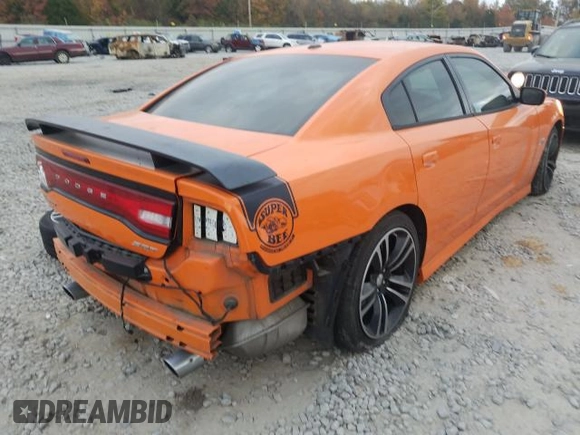 2014 Dodge Charger SRT8 Super Bee with VIN 2C3CDXGJ7EH210210, listed as a Copart auction lot 46446831 with 88,488 mi miles and Salvage Title. Bid and sale history available at carsss.com. Image 4.