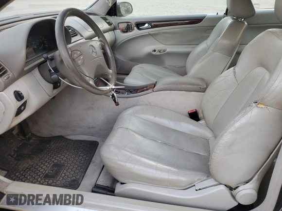 2000 Mercedes-Benz CLK 320/430 with VIN WDBLJ65G4YF152664, listed as a Copart auction lot 76822474 with 108,193 mi miles and Clean Title. Bid and sale history available at DreamBid. Image 7.