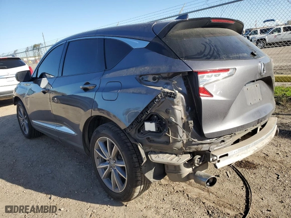 2020 Acura RDX w/Technology Pkg with VIN 5J8TC1H53LL005496, listed as a Copart auction lot 86693054 with 60,973 mi miles and Salvage Title. Bid and sale history available at carsss.com. Image 2.