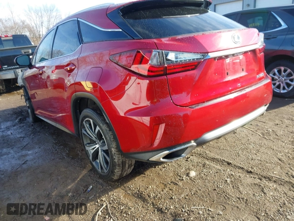 2017 Lexus RX with VIN 2T2BZMCA0HC062280, listed as a IAAI auction lot 41678853 with 62,000 mi miles. Bid and sale history available at carsss.com. Image 3.