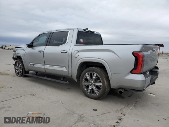 2023 Toyota Tundra Capstone Hybrid с VIN 5TFVC5DB6PX032166, выставлен на аукционе Copart как лот 42430465 с пробегом 39 910 миль миль и Списание • Salvage title. История ставок и продаж доступна на DreamBid. Изображение 2.