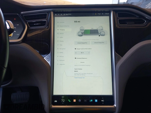 2013 Tesla Model S с VIN 5YJSA1CG8DFP22036, выставлен на аукционе IAAI как лот 41886249 с пробегом 125 477 миль миль и . История ставок и продаж доступна на DreamBid. Изображение 16.