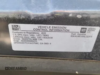 2022 GMC Terrain SLE with VIN 3GKALMEV5NL152975, listed as a IAAI auction lot 42832683 with 51,624 mi miles and . Bid and sale history available at DreamBid. Image 31.
