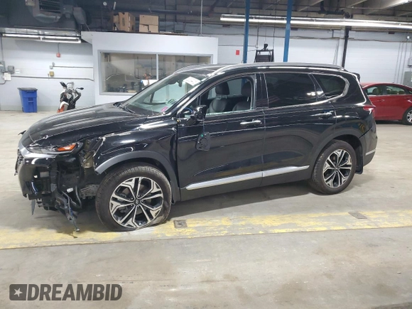 2020 Hyundai Santa Fe SEL with VIN 5NMS3CAA3LH152187, listed as a Copart auction lot 52334415 with 54,744 mi miles and Salvage Title. Bid and sale history available at DreamBid. Image 1.