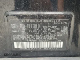2013 Subaru Outback Limited с VIN 4S4BREKC3D2212979, выставлен на аукционе Copart как лот 52745235 с пробегом 77 684 миль миль и Списание • Salvage title. История ставок и продаж доступна на DreamBid. Изображение 14.
