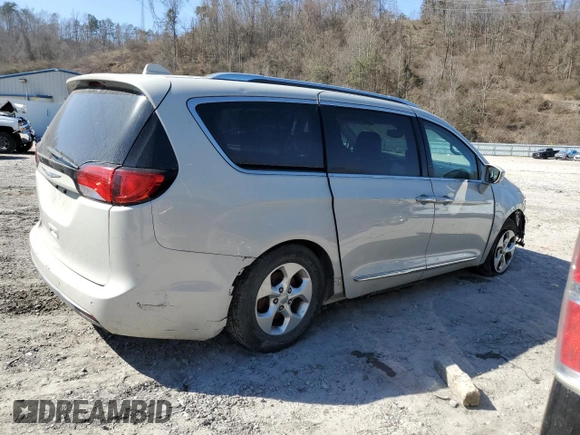 2017 Chrysler Pacifica Touring L Plus with VIN 2C4RC1EGXHR622276, listed as a Copart auction lot 48324795 with 118,370 mi miles and Salvage Title. Bid and sale history available at DreamBid. Image 3.
