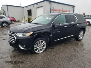 2021 Chevrolet Traverse High Country z VIN 1GNEVNKW5MJ266563, wystawiony jako Copart lot #55798205 z przebiegiem 17 753 mil mil oraz Szkoda całkowita • Salvage title. Historia ofert i sprzedaży dostępna na DreamBid. Obrazek 1.