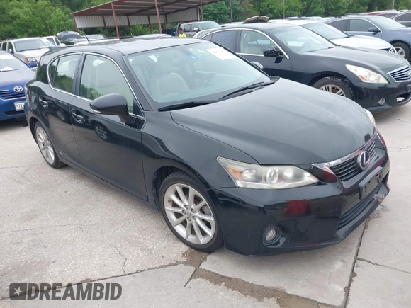 2012 Lexus CT CT 200h with VIN JTHKD5BHXC2108209, listed as a IAAI auction lot 42178089 with 202,460 mi miles and . Bid and sale history available at carsss.com. Image 1.