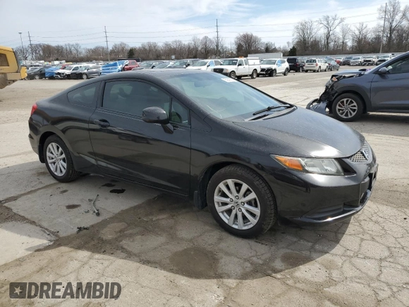 2012 Honda Civic Cpe EX with VIN 2HGFG3B86CH539704, listed as a Copart auction lot 50049735 with 132,830 mi miles and Salvage Title. Bid and sale history available at carsss.com. Image 4.