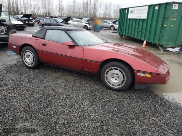 1986 Chevrolet Corvette with VIN 1G1YY6784G5900934, listed as a Copart auction lot 84873224 with 103,341 mi miles and Salvage Title. Bid and sale history available at carsss.com. Image 4.