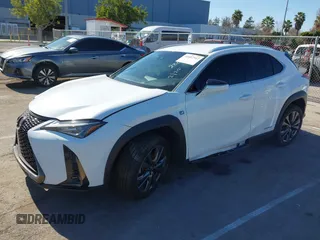 2020 Lexus UX 250h F Sport with VIN JTHE9JBH7L2032553, listed as a IAAI auction lot 41687347 with Not provided miles and . Bid and sale history available at DreamBid. Image 2.