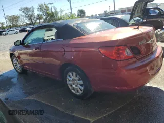 2008 Chrysler Sebring LX with VIN 1C3LC45K58N122040, listed as a Copart auction lot 82375204 with 135,105 mi miles and Non Repairable. Bid and sale history available at carsss.com. Image 2.