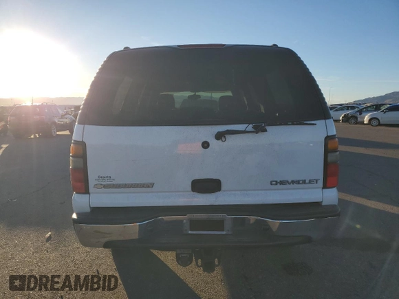 2005 Chevrolet Suburban LS with VIN 3GNEC16ZX5G176881, listed as a Copart auction lot 80467894 with 203,283 mi miles and Salvage title. Bid and sale history available at DreamBid. Image 6.