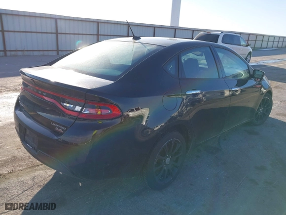 2014 Dodge Dart Limited with VIN 1C3CDFCB8ED701794, listed as a IAAI auction lot 41747514 with 58,576 mi miles. Bid and sale history available at carsss.com. Image 4.