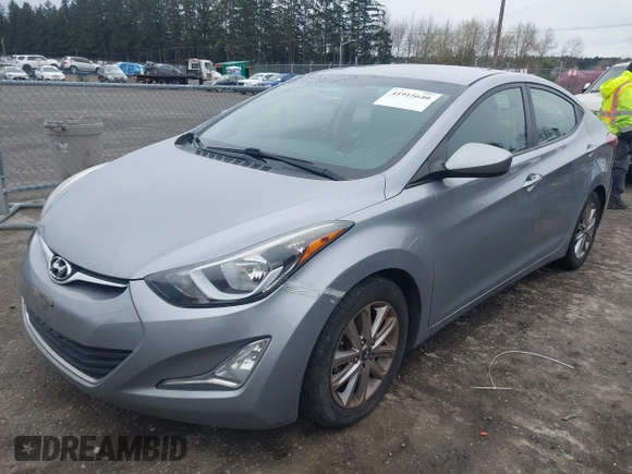 2015 Hyundai Elantra SE with VIN 5NPDH4AE2FH604575, listed as a IAAI auction lot 41915640 with 128,408 mi miles and . Bid and sale history available at DreamBid. Image 2.